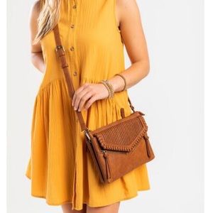 Francesca’s Crossbody Paula Perforated Bag Purse